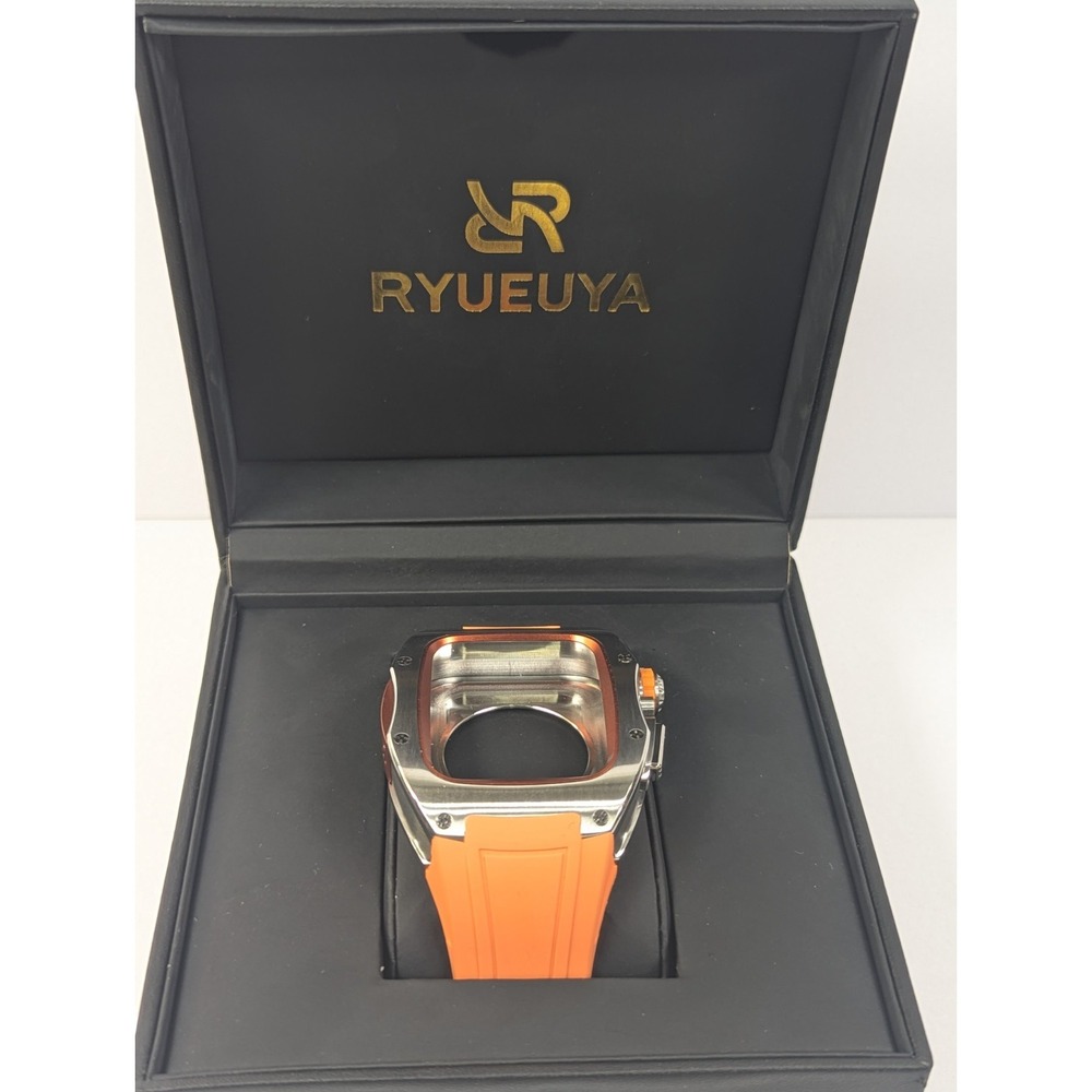 Orange Smartwatch Case with Silicone Band